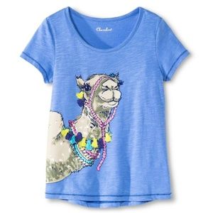 Funny Happy Camel Blue Graphic Tshirt